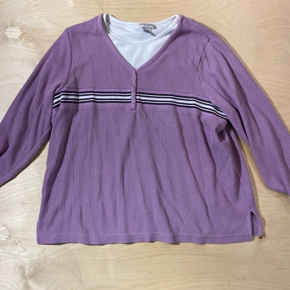 Essentials by Maggie Long Sleeve Shirt 22/24W (BJ)